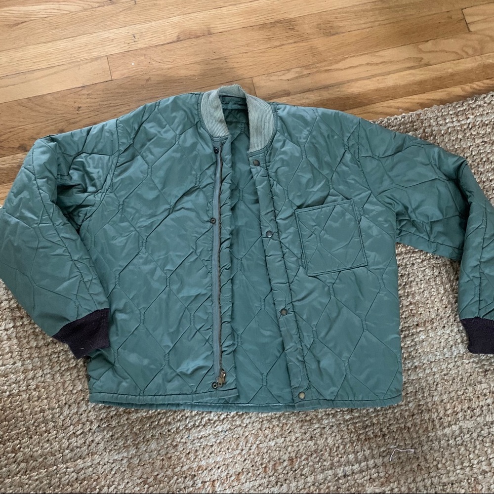 vintage army liner jacket